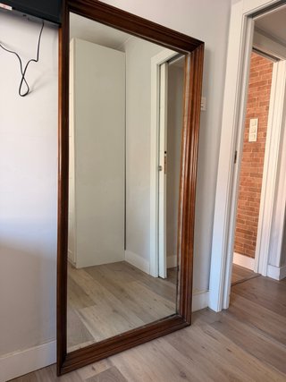 Espejo de pie/pared madera 180x70