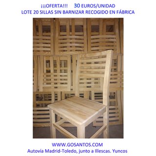 Lote sillas resistentes y baratas. Comodas. Bares
