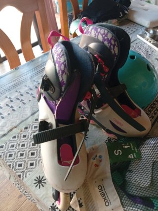 Lote Patines, Casco y Protecciones Talla S