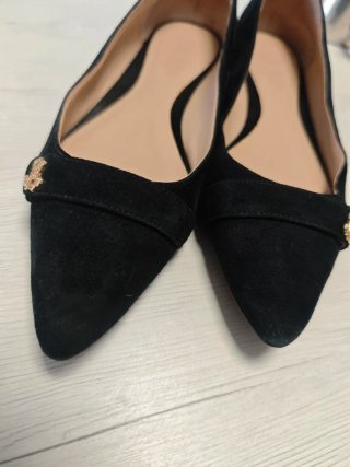 Zapatos planos ante Ralph Lauren negros