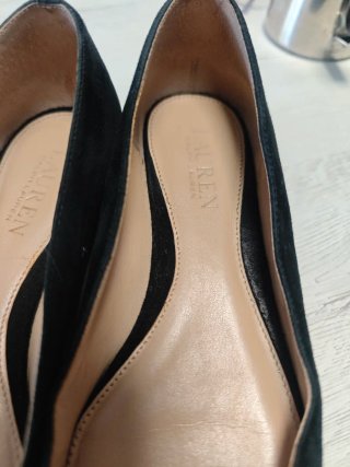 Zapatos planos ante Ralph Lauren negros