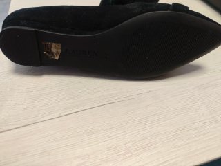 Zapatos planos ante Ralph Lauren negros