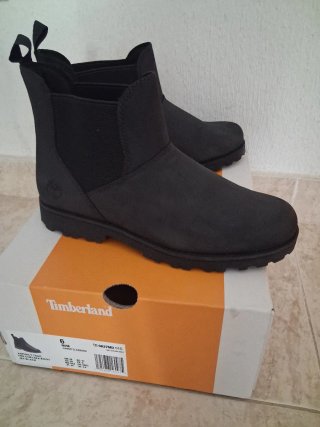 Botas Timberland Talla 39 Negras de cuero