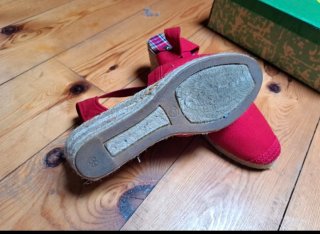 Zapatillas esparto cuña talla 39