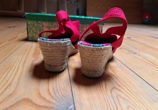 Zapatillas esparto cuña talla 39