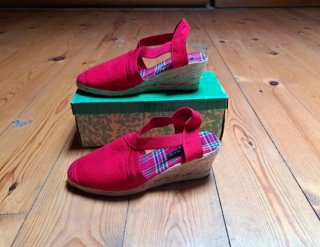 Zapatillas esparto cuña talla 39
