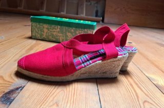 Zapatillas esparto cuña talla 39