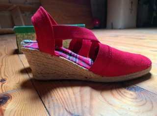 Zapatillas esparto cuña talla 39