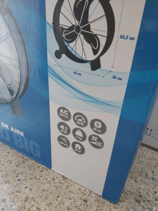 Ventilador Industrial 180W Negro