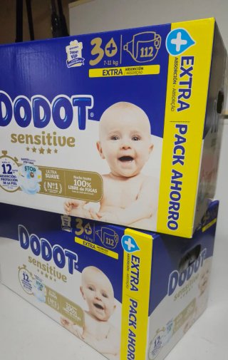 2x112 Pañales Dodot Sensitive T3+