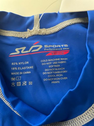 Camiseta Sub Sports Compresión Azul