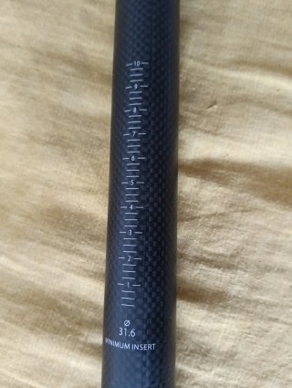 Tija Carbono 31.6mm y Tija Aluminio ICO
