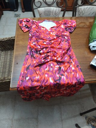 Vestido estampado floral talla XL