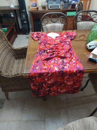 Vestido estampado floral talla XL