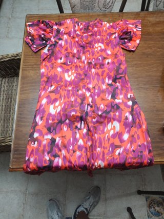 Vestido estampado floral talla XL