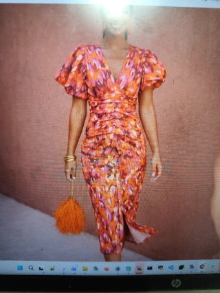 Vestido estampado floral talla XL