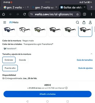 Gafas Ray-Ban Meta Gen2