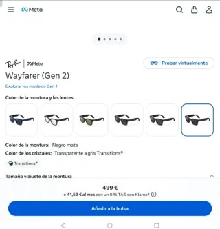 Gafas Ray-Ban Meta Gen2