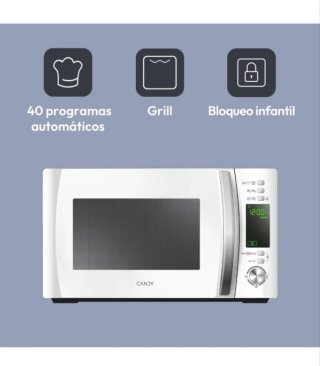 Microondas Grill Candy Blanco