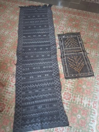 Alfombras de lana tejidas a mano.