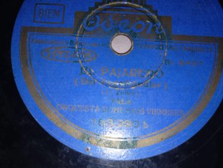 Disco Pizarra 78 RPM Valses 1931