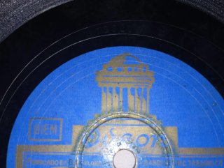 Disco Pizarra 78 RPM Valses 1931