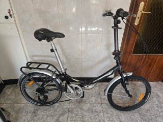 Bicicleta Plegable Negra