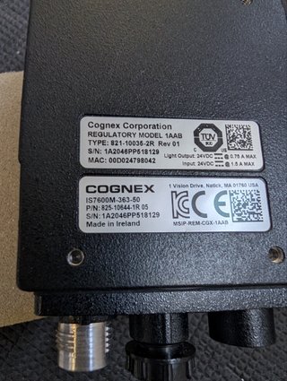 Cognex In-Sight 7600M IS7600M-363-50 GigE IP67 nue