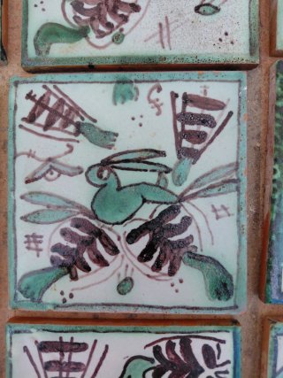 Azulejos tradicionales liebres y conejos