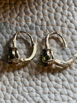 Pendientes bañado en Oro 14k con Cristal Austriaco