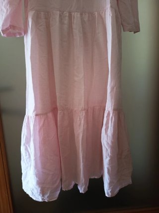 Vestido comprido rosa