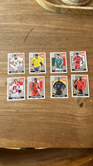 Lote 8 Cromos Extra Plata Futbol