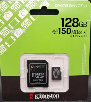 Tarjeta Micro SD Kingston 128GB Canvas Select Plus