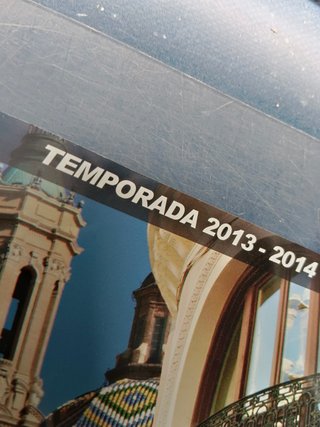 Cartel Real Zaragoza Temporada 2013-2014