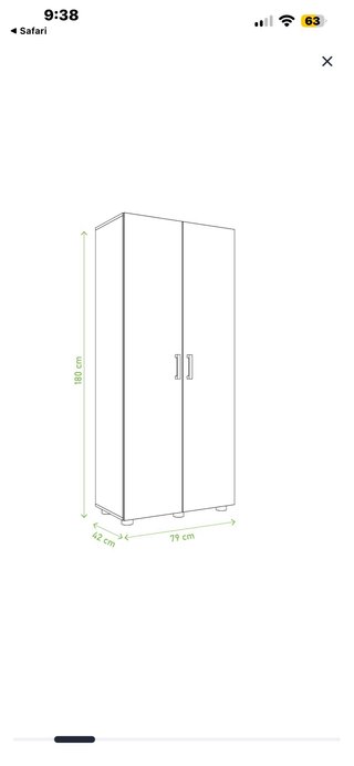 Mueble Escobero Blanco