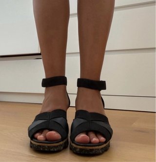 Sandalias Clarks Piel Negras
