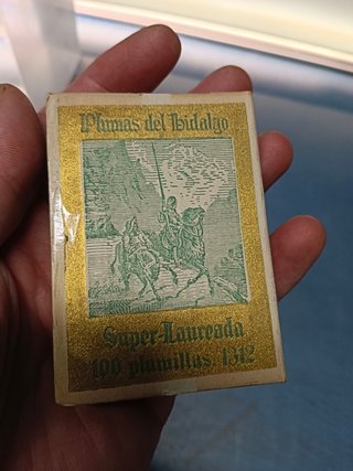 ANTIGUA CAJA DE PLUMINES, PLUMAS HIDALGO, SÚPER DINÁMICA, nueva sin uso
