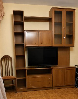 Mueble modular salón madera