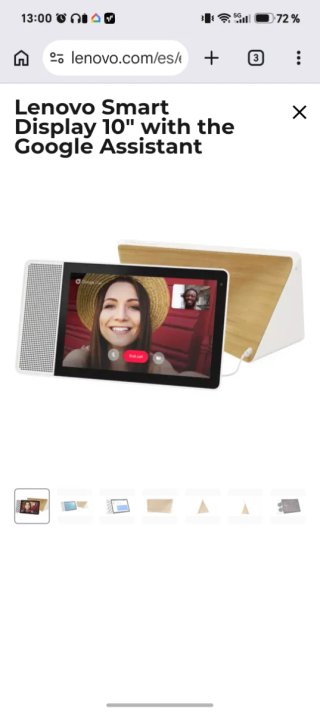 Pantalla Inteligente Lenovo 10 Google Assistant