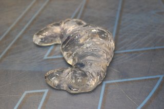 Croissant, cruasán de cristal. Adorno, pisapapeles. ¿Kosta Boda?