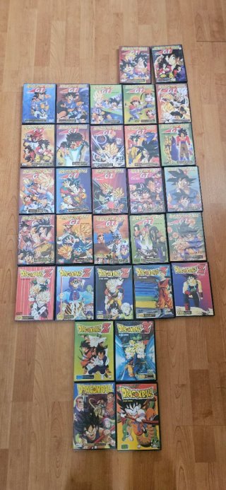 DVDs Dragon Ball GT y Z Variados