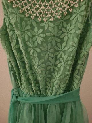 Vestido aguamarina fiesta.Talla L