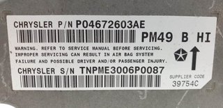 CENTRALITA AIRBAG DODGE DODGE CALIBER 2006-2011