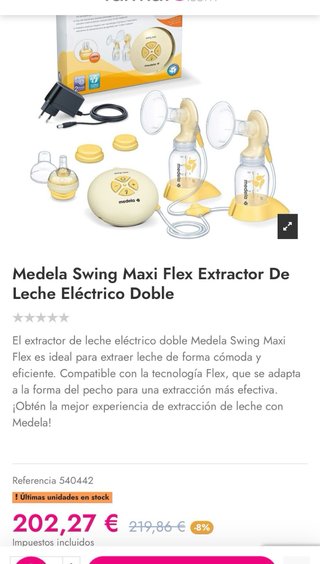 Sacaleches Medela Swing Maxi Flex Doble