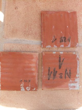 3 Azulejos Cerámica Teruel Tradicionales