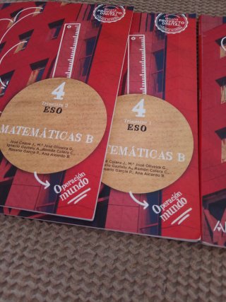 Libro de texto Matemáticas,4'ESO