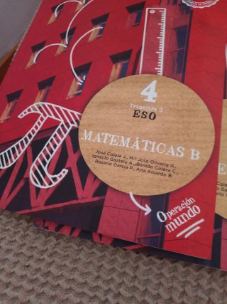 Libro de texto Matemáticas,4'ESO