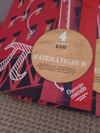 Libro de texto Matemáticas,4'ESO