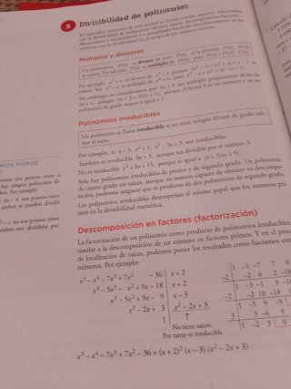 Libro de texto Matemáticas,4'ESO