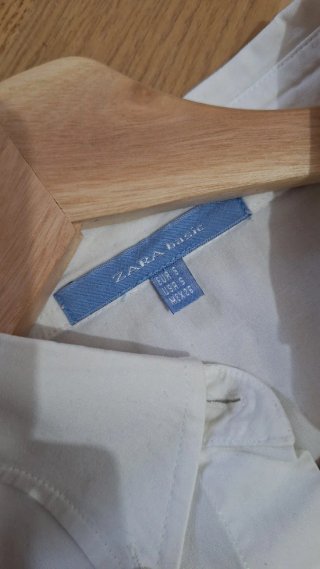 Camisa sin mangas Zara blanca